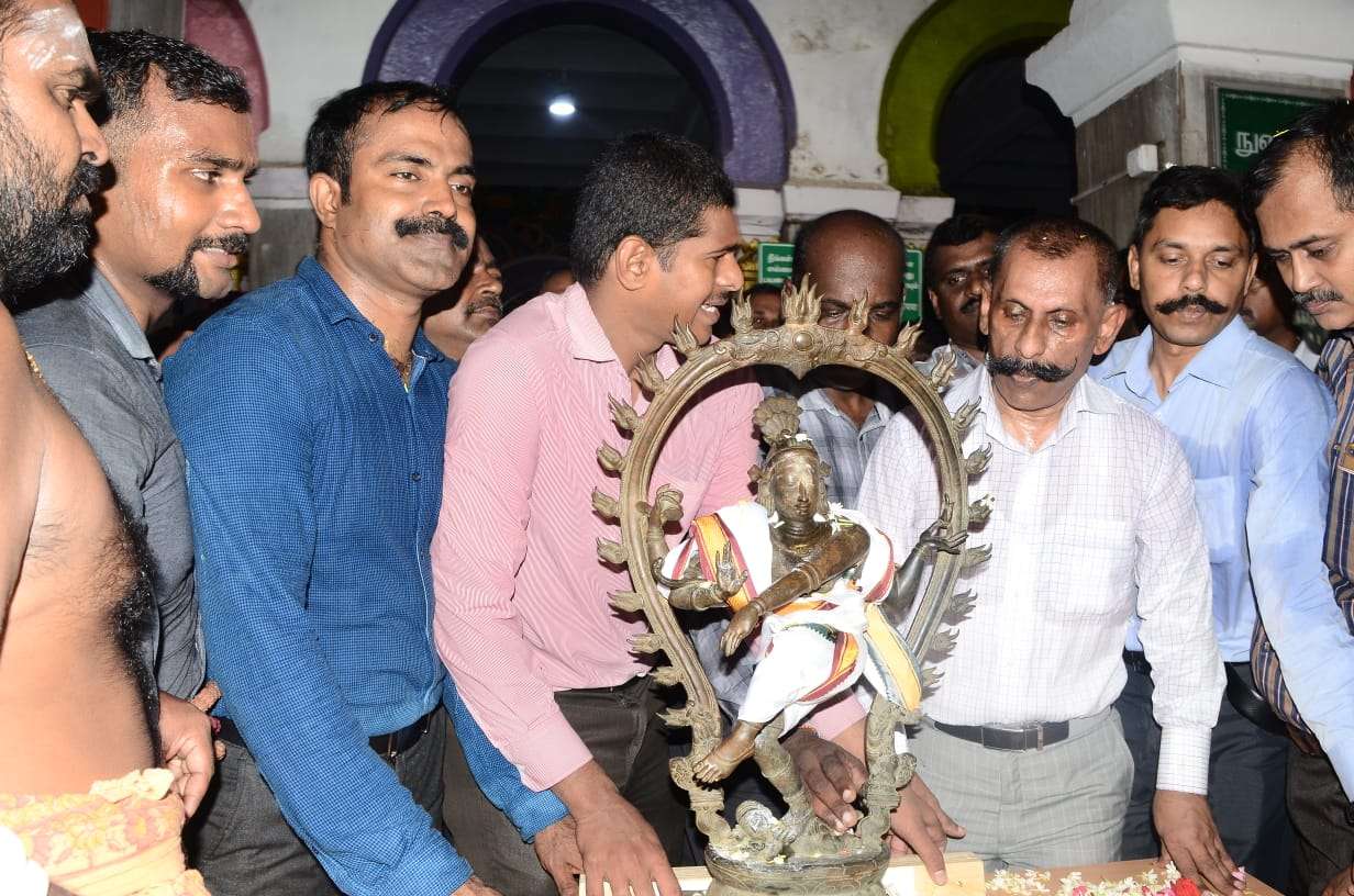 Nataraja idol reaches Chennai Central: Natraj idol,Ponn Manickavel